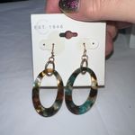 Established 1946‎ Tortoise Shell Plastic Oval Dangle Earrings Blue Photo 6