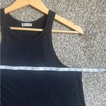 Free People Intimately  Black Sleeveless Tank Top Oversized Ribbed Comfy Neutral Photo 5