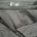 SheIn Chain Print Long Sleeve Button Front Shirt Dress Photo 4