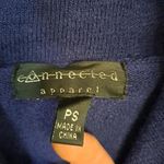 Connected Apparel Blue Sweater‎ Style Cowl Neck Dress Size PS Photo 3