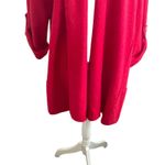 Eileen Fisher Women Cardigan Wrap M Red Long Line Merino Wool Classic Office Photo 9