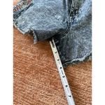 Forever 21 Plus Size 16 Denim Shorts Gray Acid Wash Beaded Aztec Sides Raw Hem Photo 5