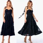 Ciebon Emilia Bustier Lace Midi Dress L Black Size L Photo 5