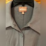 Show Me Your Mumu Sage Green Gray Gianni Knit Romper Patch Pockets Size Large Photo 11