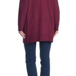Sweet Romeo Open Drape Front Pocket Cardigan Wine Photo 1