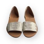 Loeffler Randall new  ❁ Sawyer Snake Flat Sandals ❁ Ivory Metallic Gold Leather ❁ Photo 8