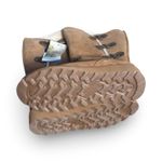 Bearpaw Elle Tall Buckle Suede Shearling Winter Boots Size 7 New Warm Outdoor Tan Photo 6