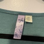 Alya Blue tie front bell sleeve shirt Photo 2