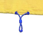 Nike Icon Clash semi cropped graphic top topaz yellow drawstring waist XS Photo 5