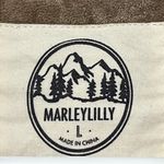 MarleyLilly  large pink grey plaid button down long sleeve embroidered initial J Photo 1