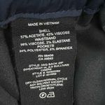 Theory  Crepe Navy Blue Drawstring Waist Pull On Pants Zip Ankle Casual Size S Photo 7