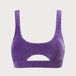 BERLOOK Purple Lurex Cut Out Bikini SET 44 Size XS Photo 6