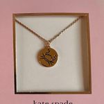 Kate Spade NWT In The Stars Cancer Pendant in Gold. Double-sided Photo 2