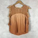 American Rag Dip Dye Boho Fringe Top NEW XS Photo 2