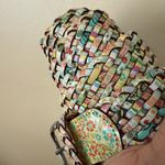 Fossil  Screenprint Floral Braided Woven Belt Women's Y2K Boho‎ Sz S 41” Photo 2