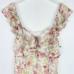 superdown NWT Kristyn Mini Dress Ruffle Floral Revolve Size Large L NEW Photo 2