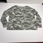 Chaser Womens Medium Camo Camouflage Grey Gray Shirt Snap Long Sleeve Top *FLAW Photo 9