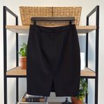 EXPRESS Black Woven Twill Pencil Skirt w/Pockets, 8 Photo 3