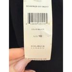 BCBGeneration  Black Faux Leather & Ruffle One-Shoulder Dress Size 10 NWT Photo 5