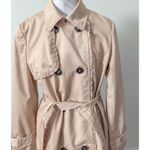 H&M Classic Khaki Trench Coat with Ruffle Details Photo 1