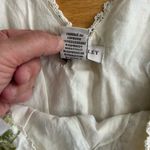 Laura Ashley  Linen Floral Yellow Roses Midi Dress Cottage Garden Lace Trim 14 Photo 5