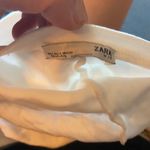 ZARA , Sht-slv Basic White Short Dress, Size S Photo 4