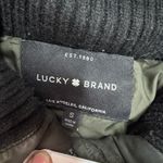 Lucky Brand Coat Womens Small Green Puffer Hooded Belted Faux Fur Trim Photo 3