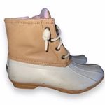Sperry  Women's Saltwater Duck Boots - White and Tan Photo 2