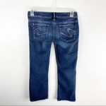 Silver Jeans SILVER Santorini Capri Cropped Dark Wash Jeans, Size 26 Photo 1