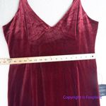 New! Lulus Red Velvet VNeck Sleeveless‎ Maxi Dress, XL Photo 6