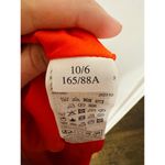 ALLSAINTS Orange Satin Silk Blend Scoop Neck Alexia Marinana Dress Size 10 Photo 12