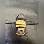 Vintage Florence Made In Italy Black Leather Crossbody Bag Sling Satchel Photo 3