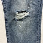 CAbi  100% BF Boyfriend Jeans Women's Sz 2 Mid Rise Distressed Blue Denim #5884‎ Photo 4