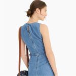 J.Crew , Point Sur, Indigo Sleeveless Wide-leg Tailored Denim Jumpsuit 00 Photo 5