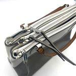 Coach  Borough Bag Colorblock Leather 32502 White Gray Handbag Purse Photo 6