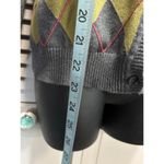 Van Heusen Van Heusen Button Up Olive Green/Gray Argyle Long Sleeve Sweater Size XS Knit Photo 2