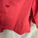Madison Peacoat Short Style Blazer Jacket Watermelon Coral 3/4 Sleeve Sz L NEW Pink Size L Photo 9