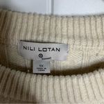 Nili Lotan target white cable knit chunky cotton sweater 1X fisherman minimalist Photo 1