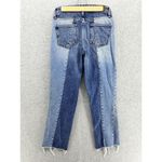 BDG  Women's Blue Denim Jeans Jeans Paneled Jessye Size 26 Raw Hem Cropped Photo 1