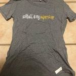 Womens Rip It grey gold short sleeve softball shirt Gray Photo 0