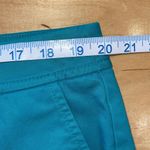 Talbots  Womens Flat Front Stretch High-Rise Pedal Pusher Pants Turquoise Size 18 Photo 7
