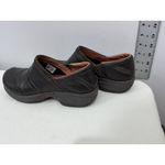Merrell Womans Air Cushion Brown Leather Slip On Shoes Size 9.5 Photo 3