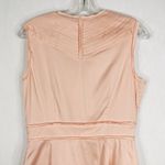 Antonio Melani  Sz 8 Dress Shift Peach Orange Pleated Lined V Neck Sleeveless 713 Photo 8