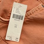 Anthropologie NWT Pilcro Pleated Micro Denim Skirt Size 10 in Pink/Rose Orange Photo 7