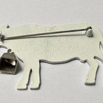 Black & White Farm Animal Dairy Cow Enamel Meta Brooch Pin Photo 5