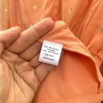 NSR Nordstrom Tyler Metallic Long Sleeve Clip Dot Mini Dress Orange Peach M Size M Photo 5