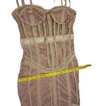 Missguided Misguided Women’s Mesh Bandage Corset Detail Mini Dress stretchy material. Photo 12