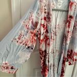 Plum Pretty Sugar Floral Rayon Bridal Robe Women’s XS Photo 6