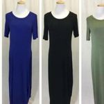 Abby and Anna Boutique Size 2XL Long Black‎ Slinky Knit T Photo 2