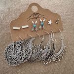 Western Earrings Silver Photo 0